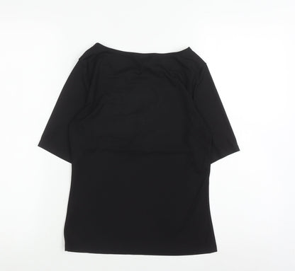 H&M Women's Black Solid Top Size S