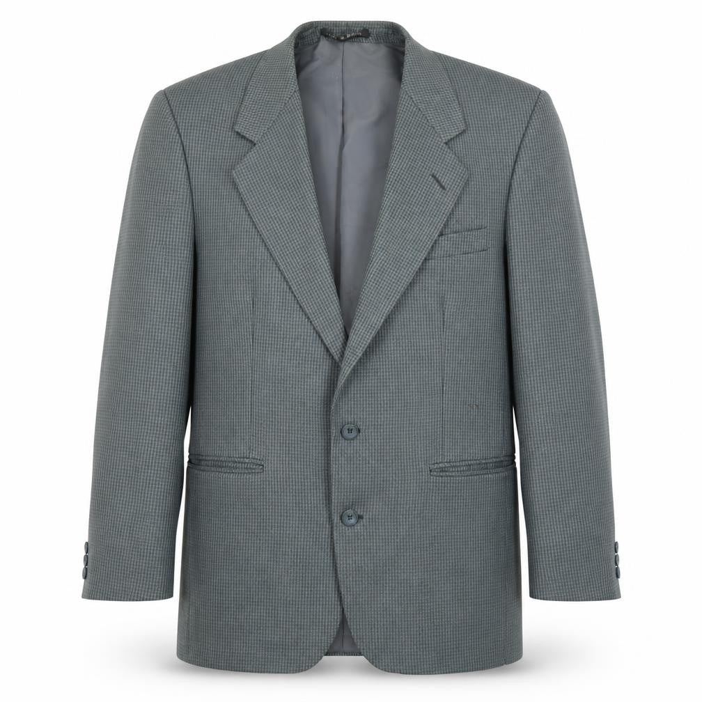 Greenwoods Men's Grey Check Blazer Size 40 Regular