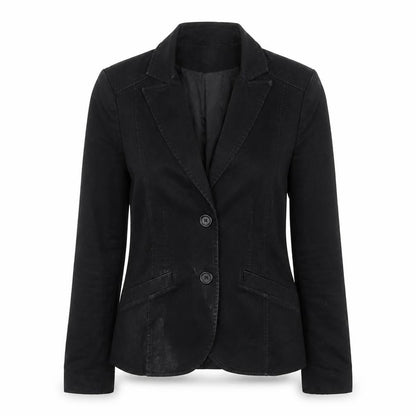 H&M Women's Black Regular Fit Blazer, Size 8, Notch Lapel