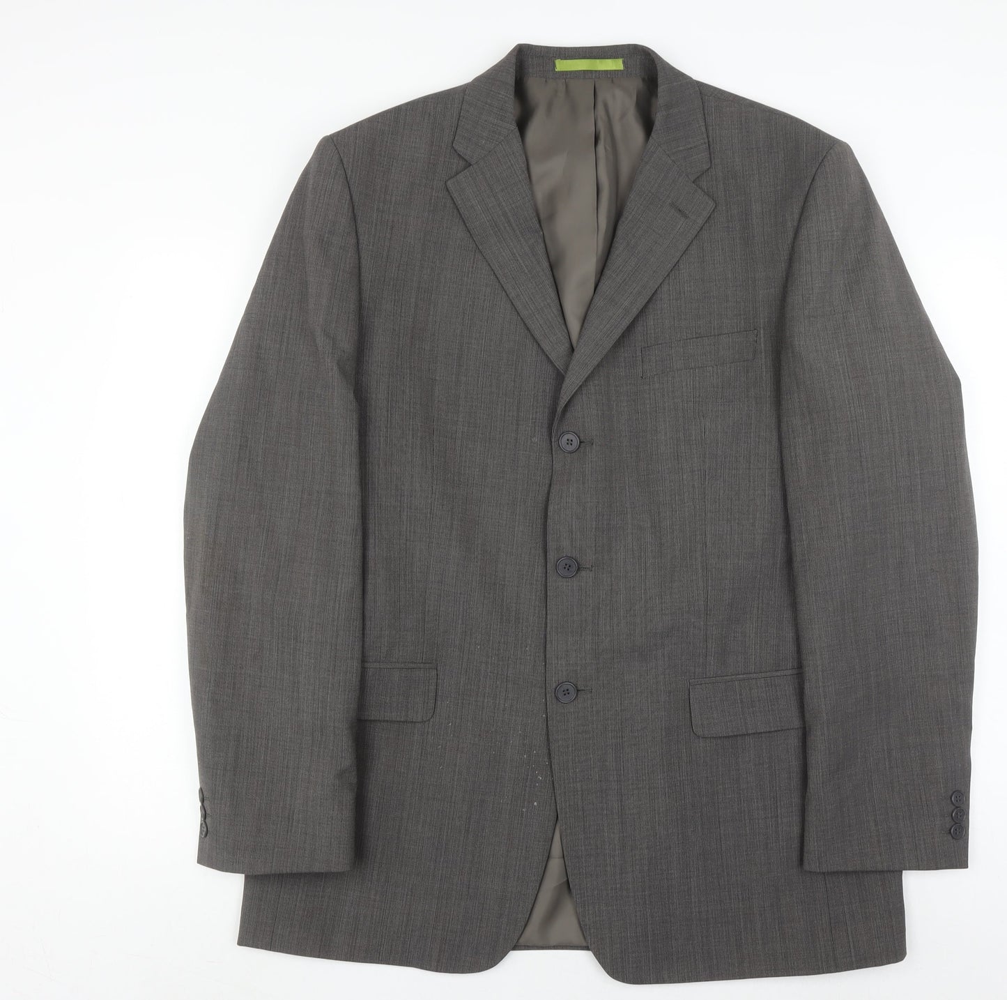 Burton Men's Grey Blazer 42L Long Single-Breasted