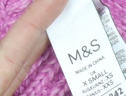 Marks & Spencer Womens Pink Knit Vest XS