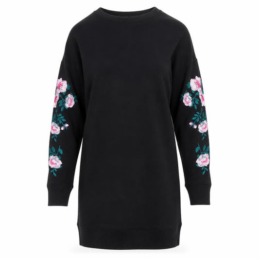 New Look Women's Black Floral Shift Dress Size 8
