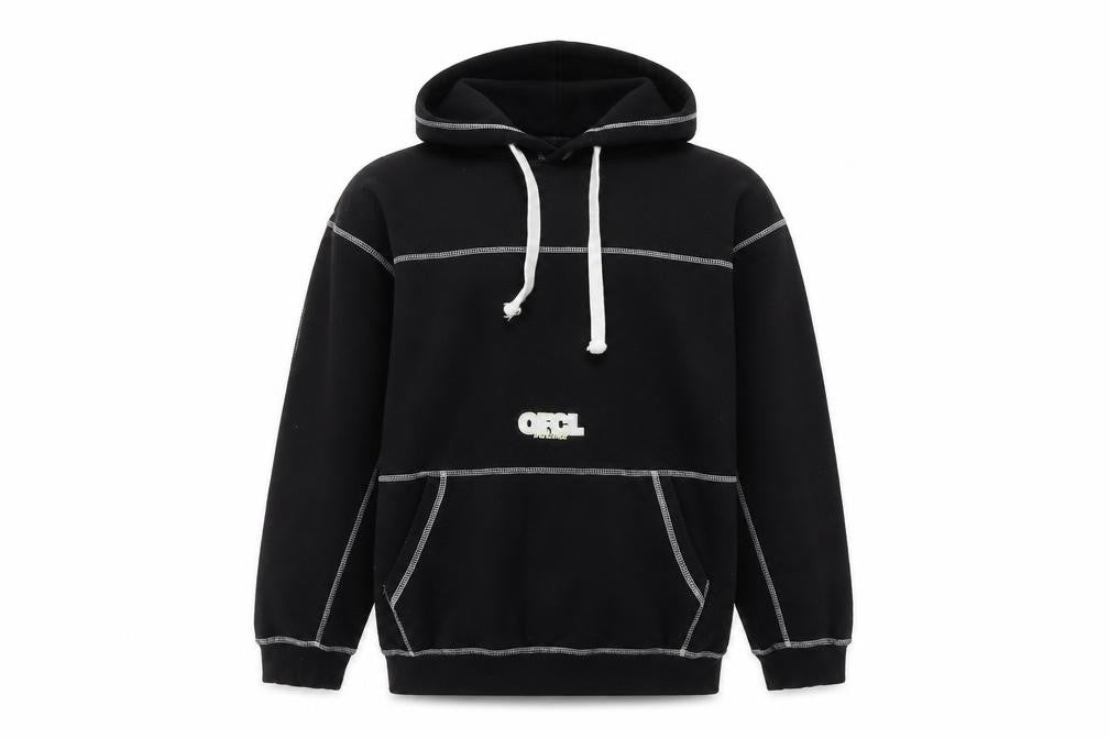 boohooMAN Men's Black M Pullover Hoodie with Logo