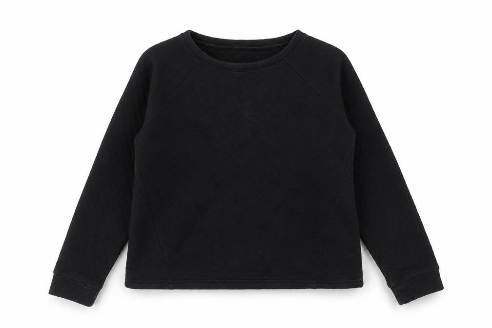 Innocence Women's Black Quilted Sweatshirt M