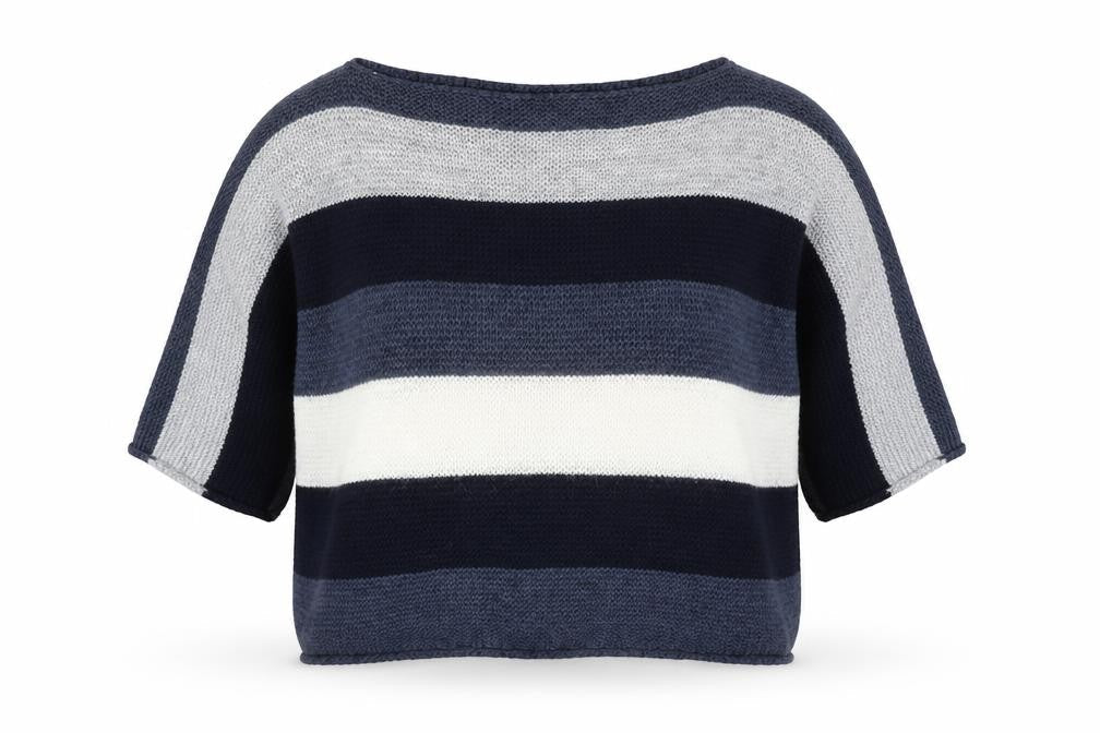 LV CLOTHING Women's Multicoloured Striped Pullover XL
