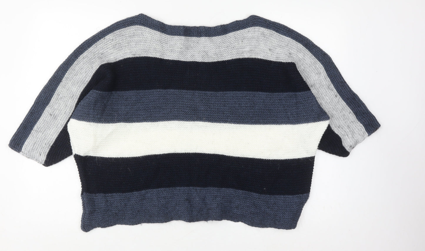 LV CLOTHING Women's Multicoloured Striped Pullover XL