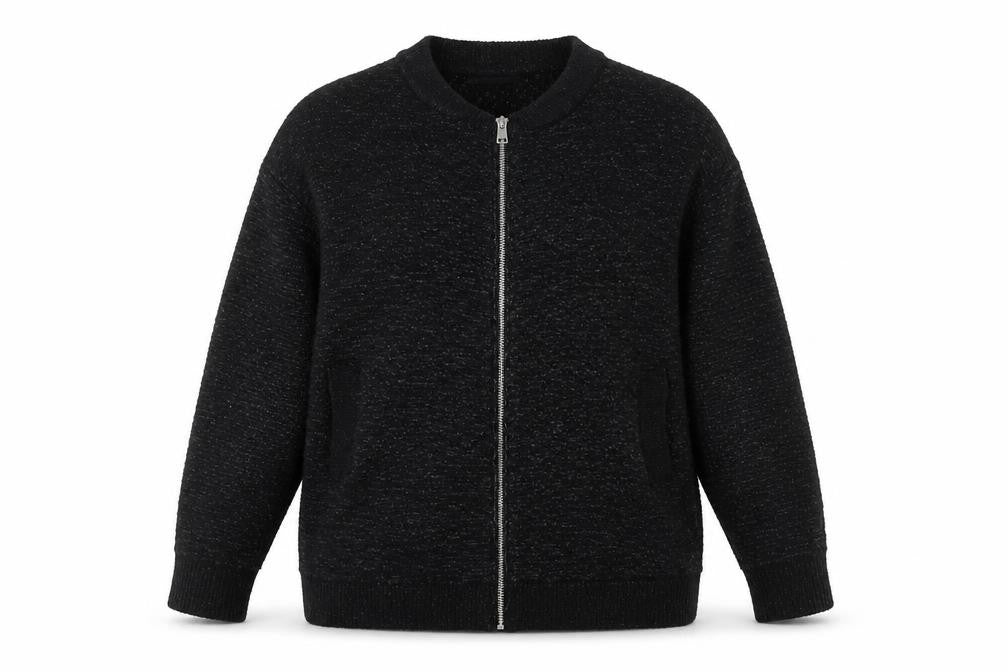 Zara Knit Women's Black Cardigan, Size 8, Full Zip