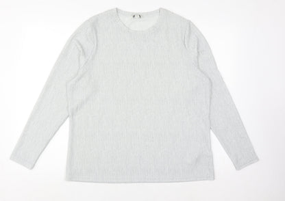Marks & Spencer Women Grey Knit Top Size 16 Regular