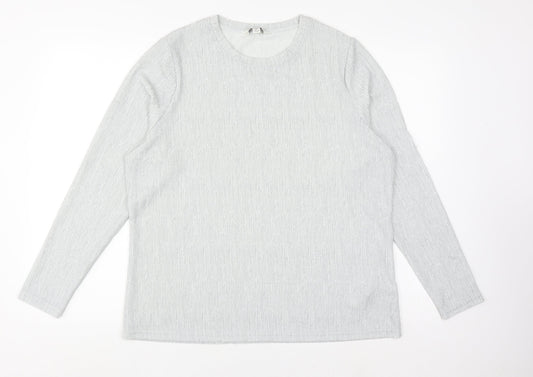 Marks and Spencer Women Grey Knit Top Size 16 Regular