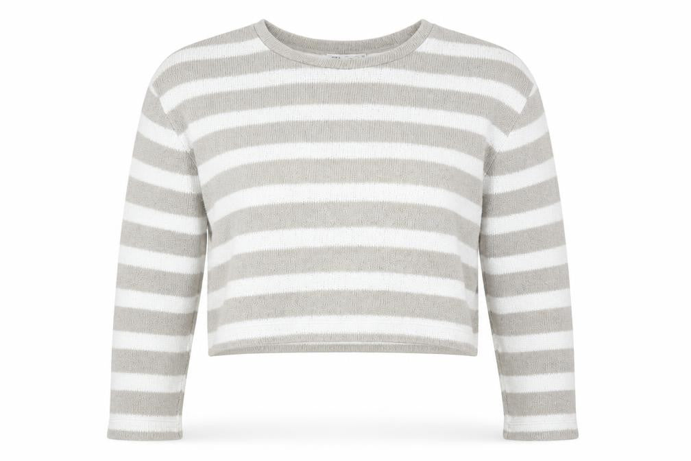 Zara Women's Beige Stripe Pullover Jumper M