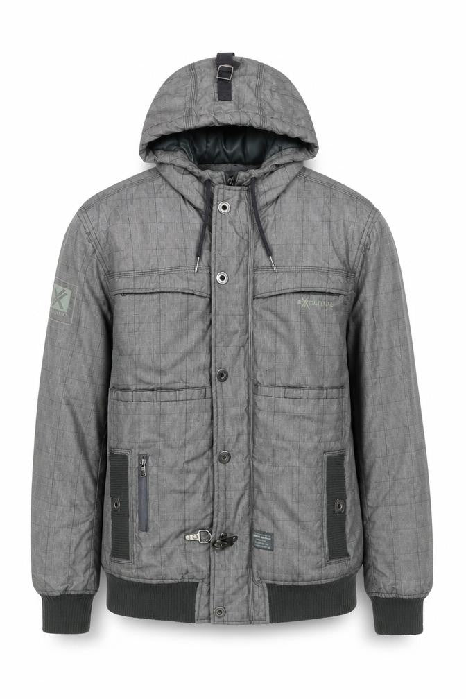 Bershka Men's Grey Bomber Jacket M Casual Style