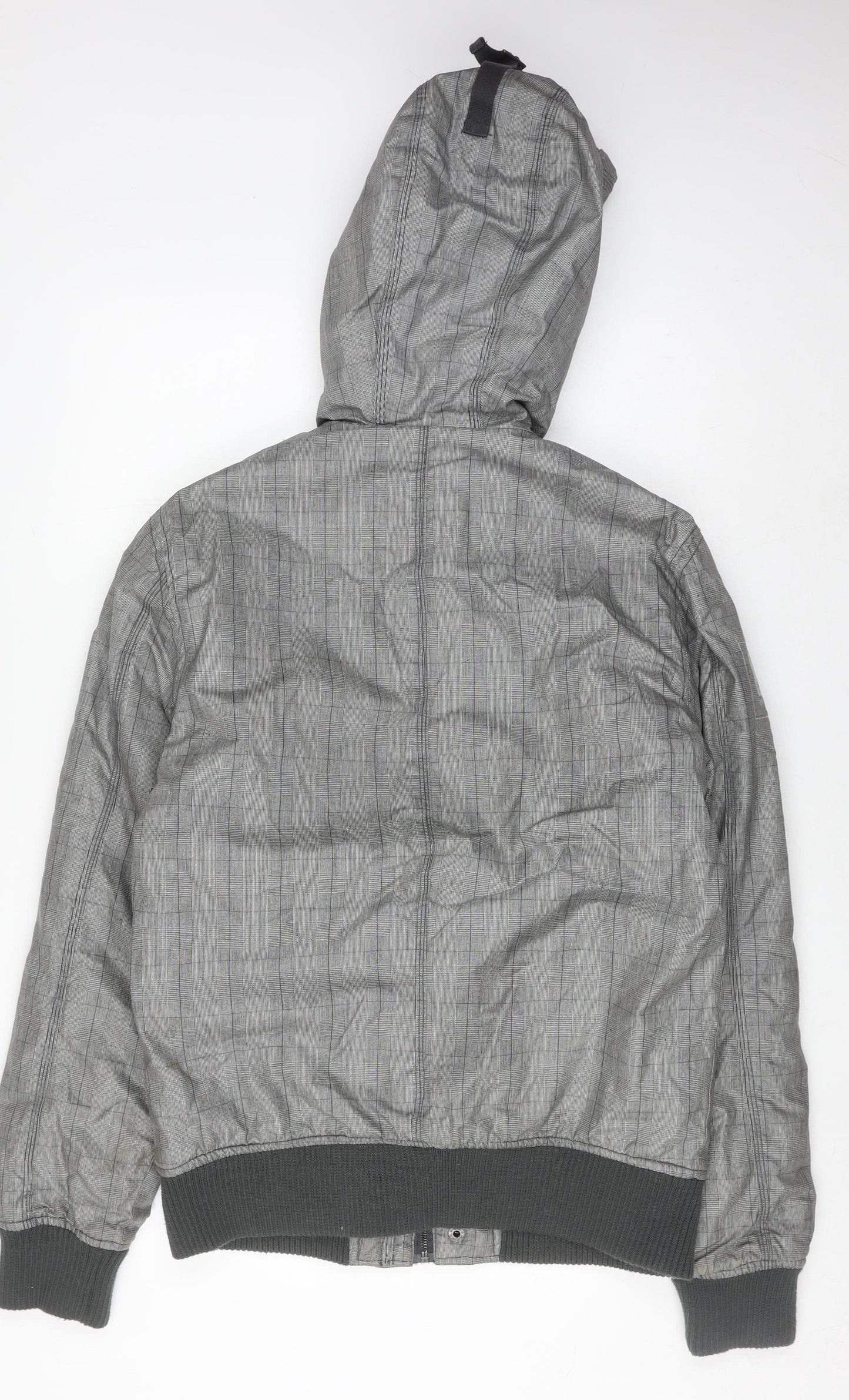 Bershka Men's Grey Bomber Jacket M Casual Style