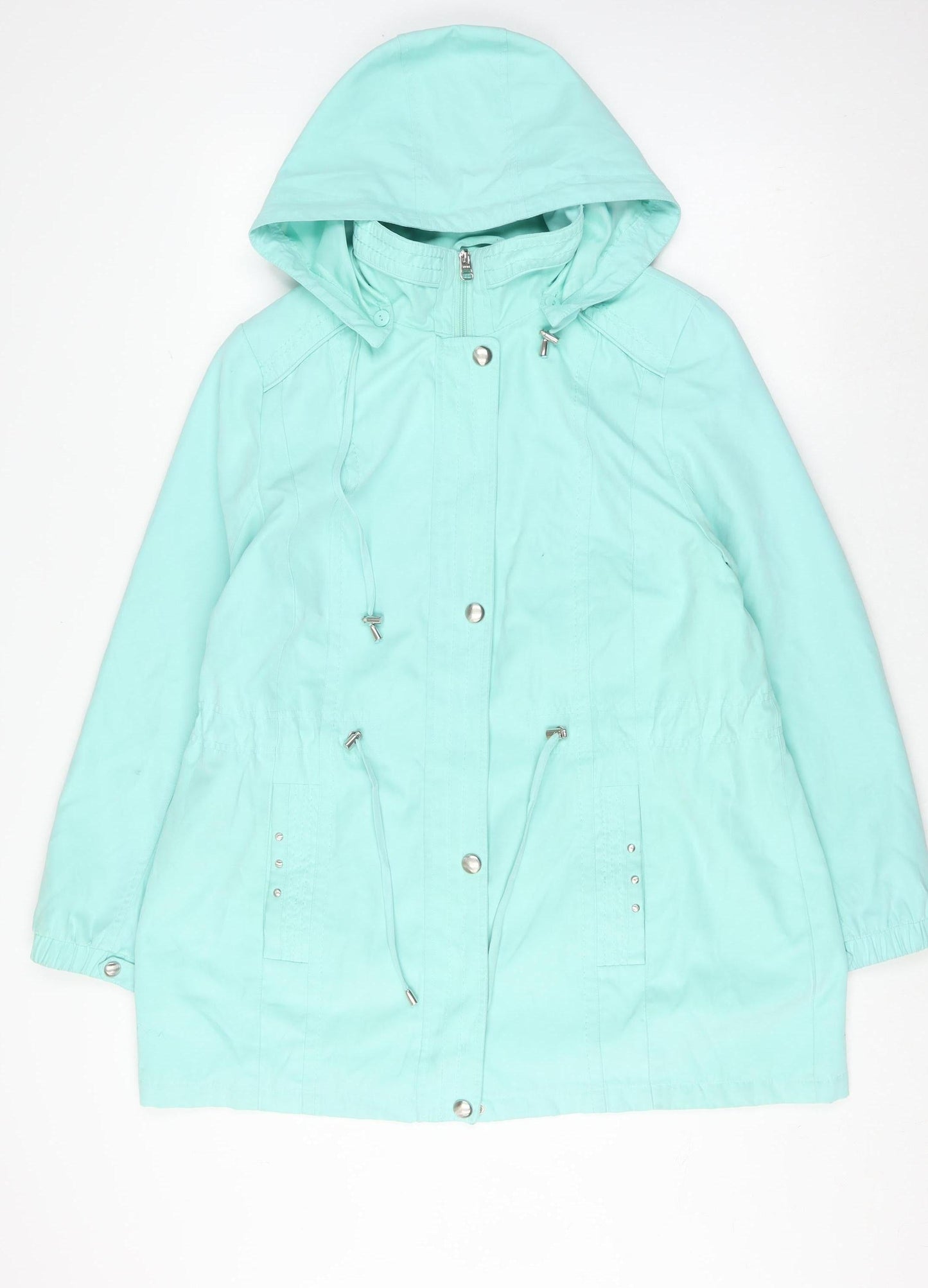 Bm Collection Women's Green Hooded Jacket M