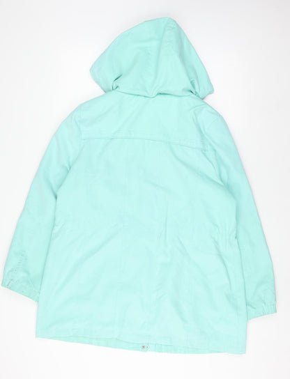 Bonmarché Women's Green Hooded Jacket M