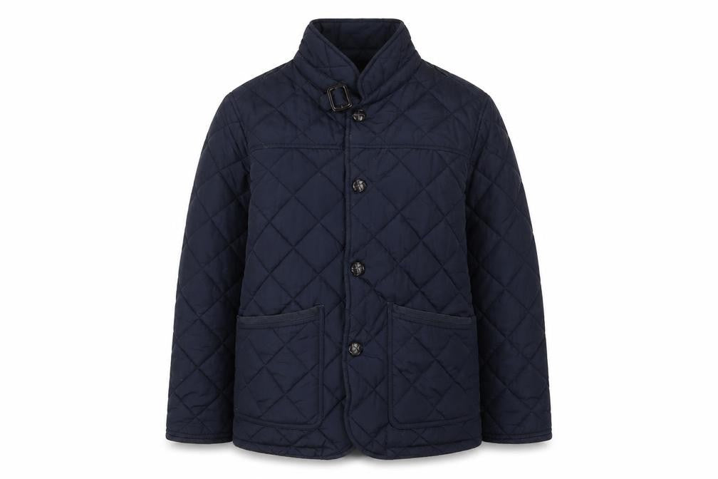 Next Boys Blue Quilted Jacket, Age 9 Years, Cosy Winter Style