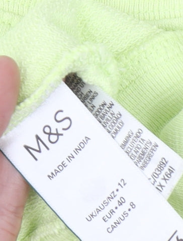 Marks & Spencer Green Women's Pullover Sweatshirt - Size 12