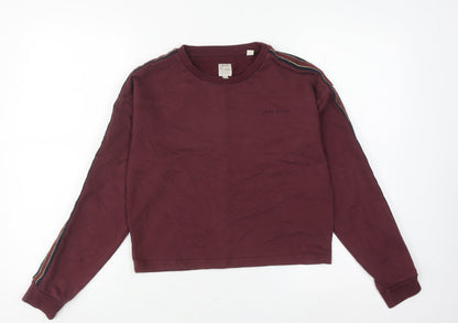 Jack Wills Women's Red Pullover Sweatshirt Size 8