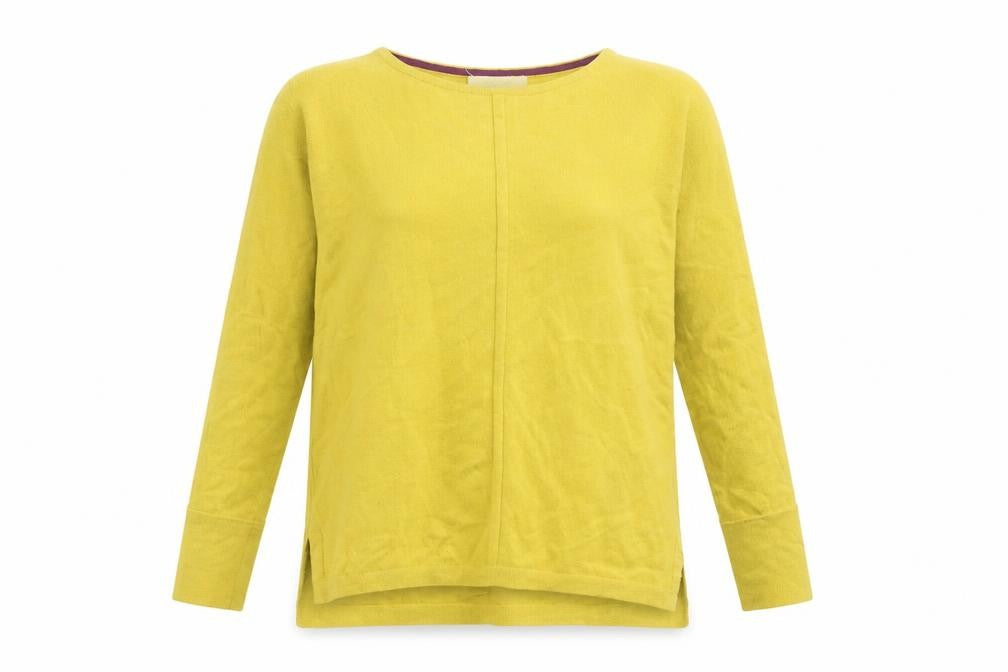 White Stuff Women's Yellow Knit Pullover Jumper