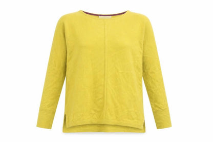 White Stuff Women's Yellow Knit Pullover Jumper