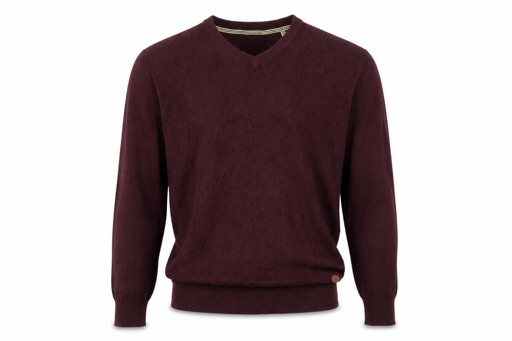 Hammond & Co. Men's Red V-Neck Pullover Jumper L