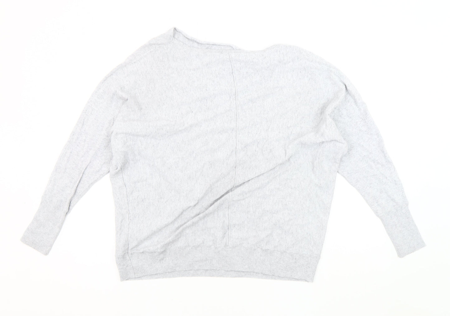 Mint Velvet Women's Grey Dolman Sleeve Pullover Jumper L