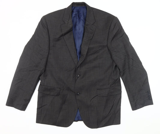 John Lewis Men's Grey Wool Blazer 42S Regular Fit