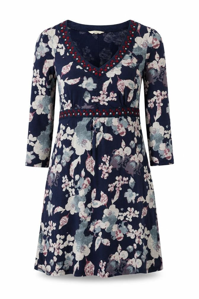 White Stuff Women's Floral Dress, Size 12, Multicoloured