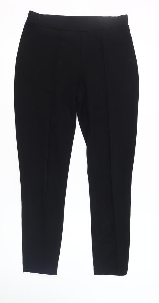 Alex & Co. Women's Black Skinny Ankle Zip Trousers