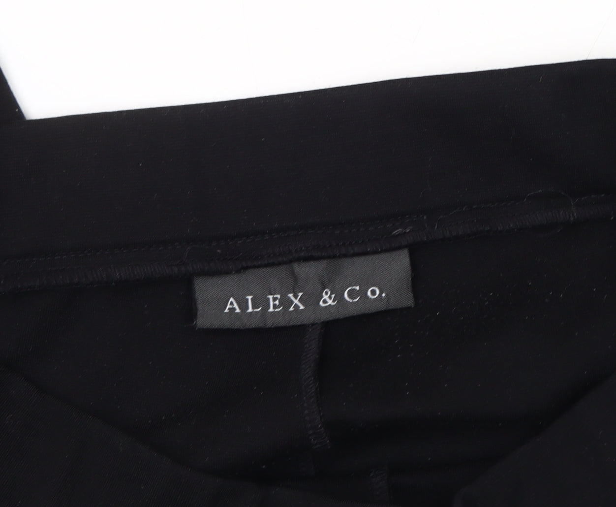 Alex & Co. Women's Black Skinny Ankle Zip Trousers