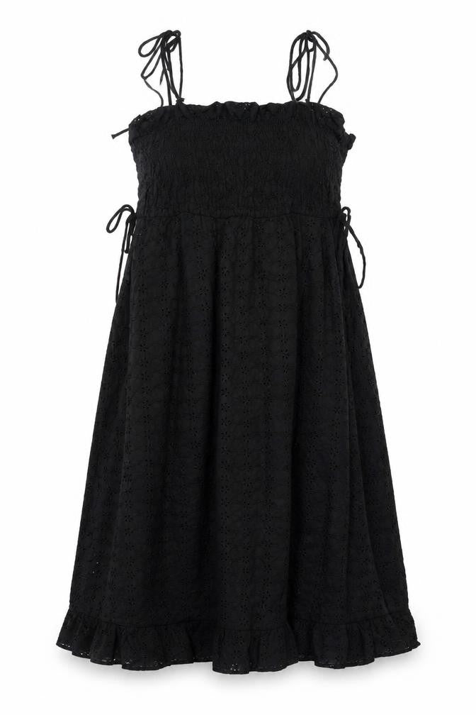 Mango Black Sleeveless Dress XS with Strappy Sleeves
