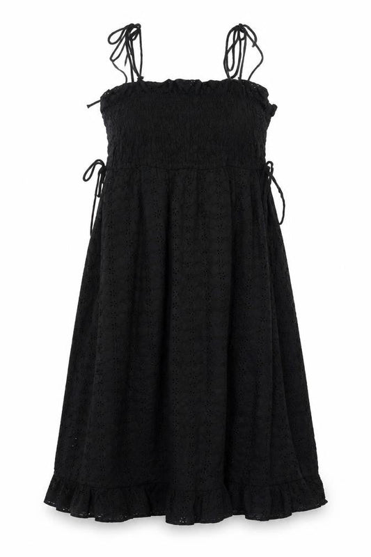 Mango Black Sleeveless Dress XS with Strappy Sleeves