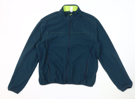 Decathlon Men's Blue Fleece Jacket 2XS, Full Zip, Lined