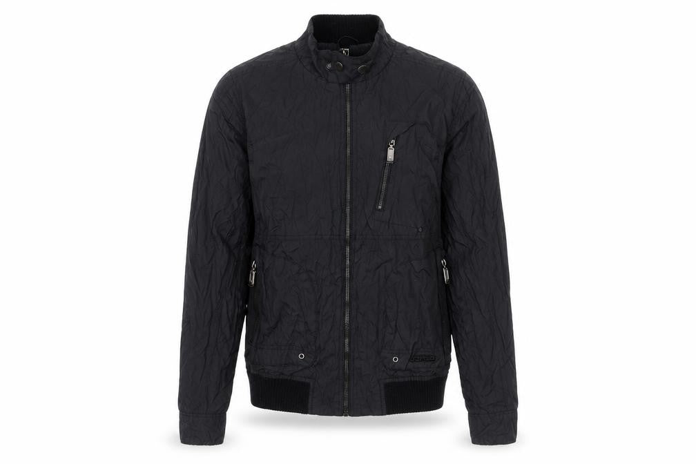 Crafted Men's Black Bomber Jacket - Size S