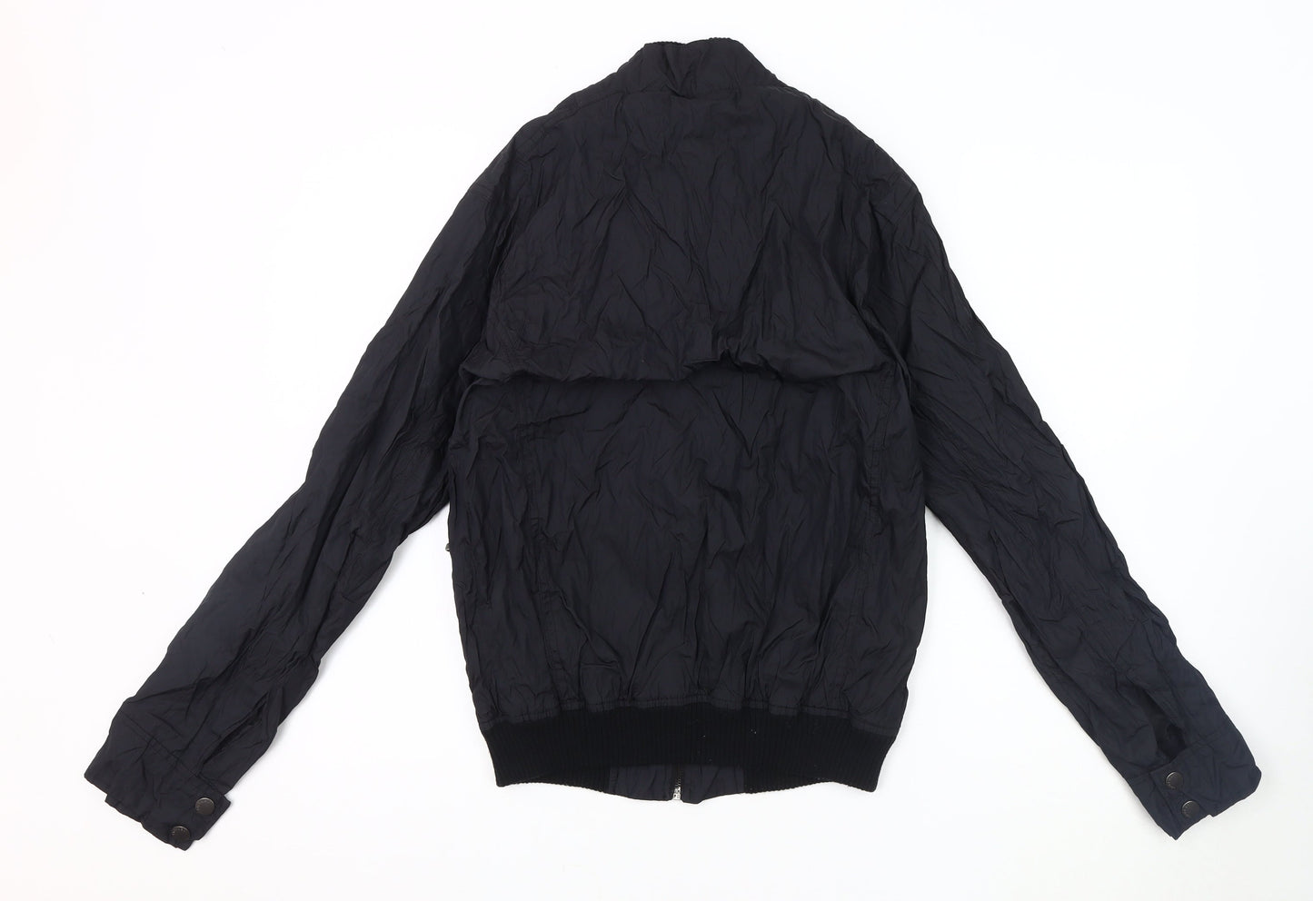 Crafted Men's Black Bomber Jacket - Size S