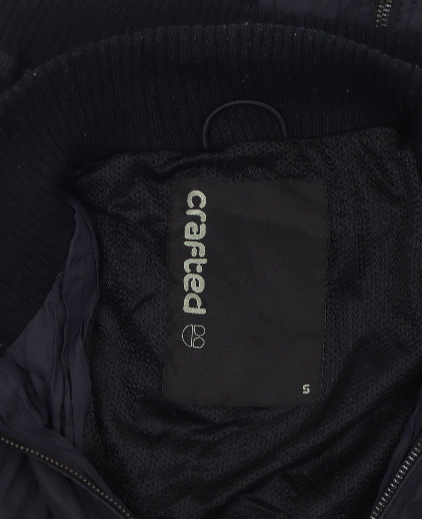 Crafted Men's Black Bomber Jacket - Size S