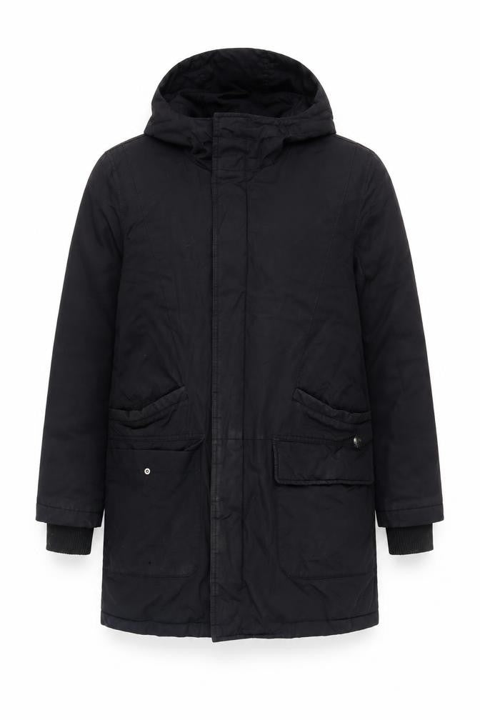 Jasper Conran Men's Black Parka Coat Size S