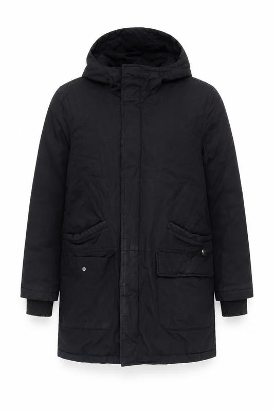 Jasper Conran Men's Black Parka Coat Size S