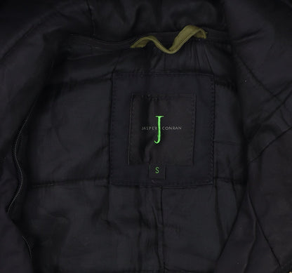 Jasper Conran Men's Black Parka Coat Size S