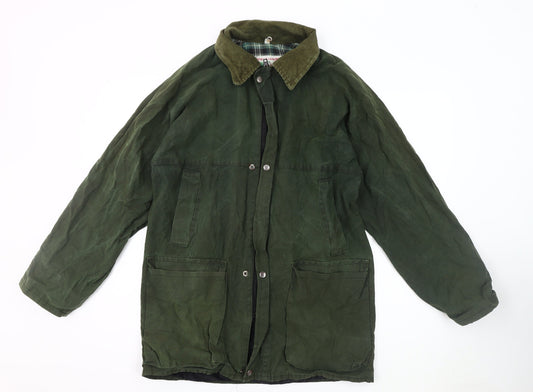 Preloved Country & Leisure Men's Green Overcoat Size S - Front
