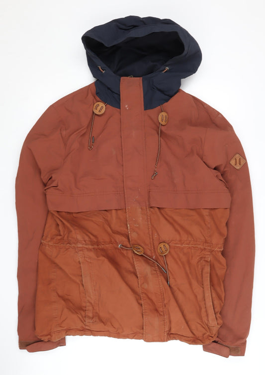 Uniformes Generale Men's Brown Hooded Parka Jacket M