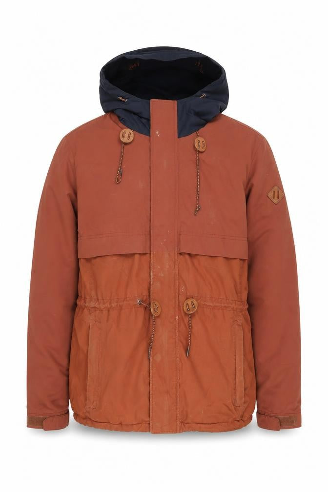 Uniformes Generale Men's Brown Hooded Parka Jacket M