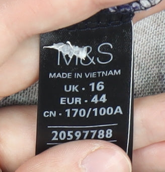 Marks and Spencer Women's Multicoloured Floral Pullover, Size 16