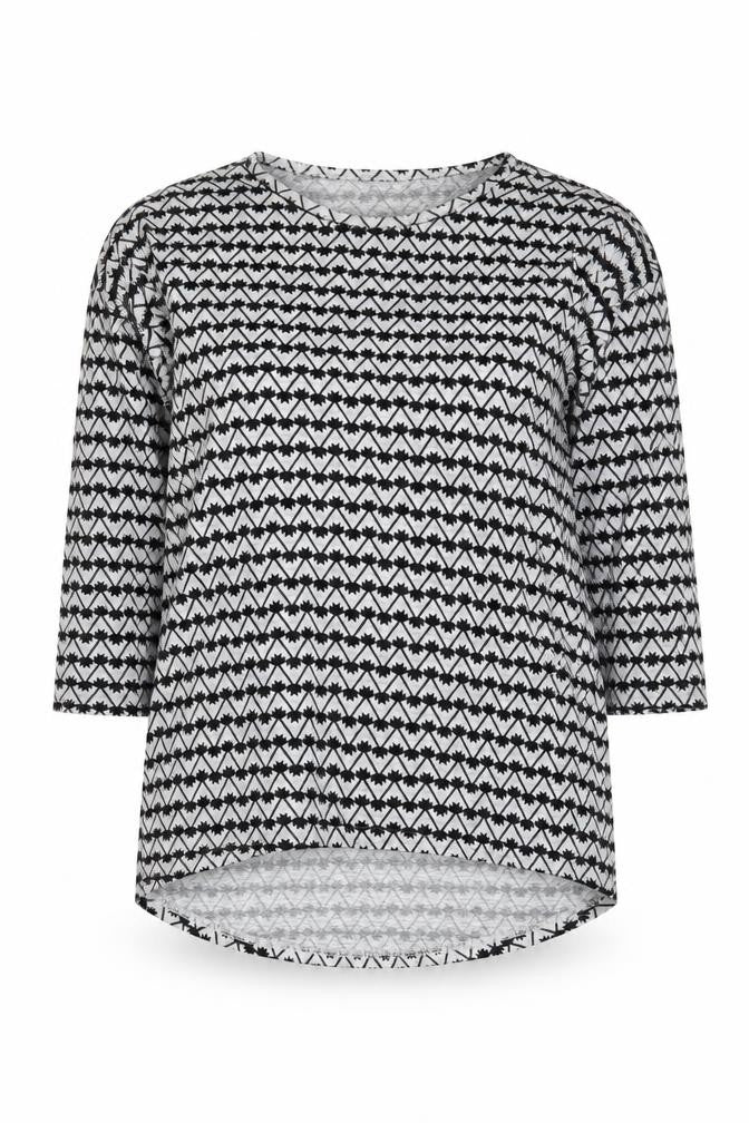 Vero Moda Women's Black Geometric Pullover Jumper M