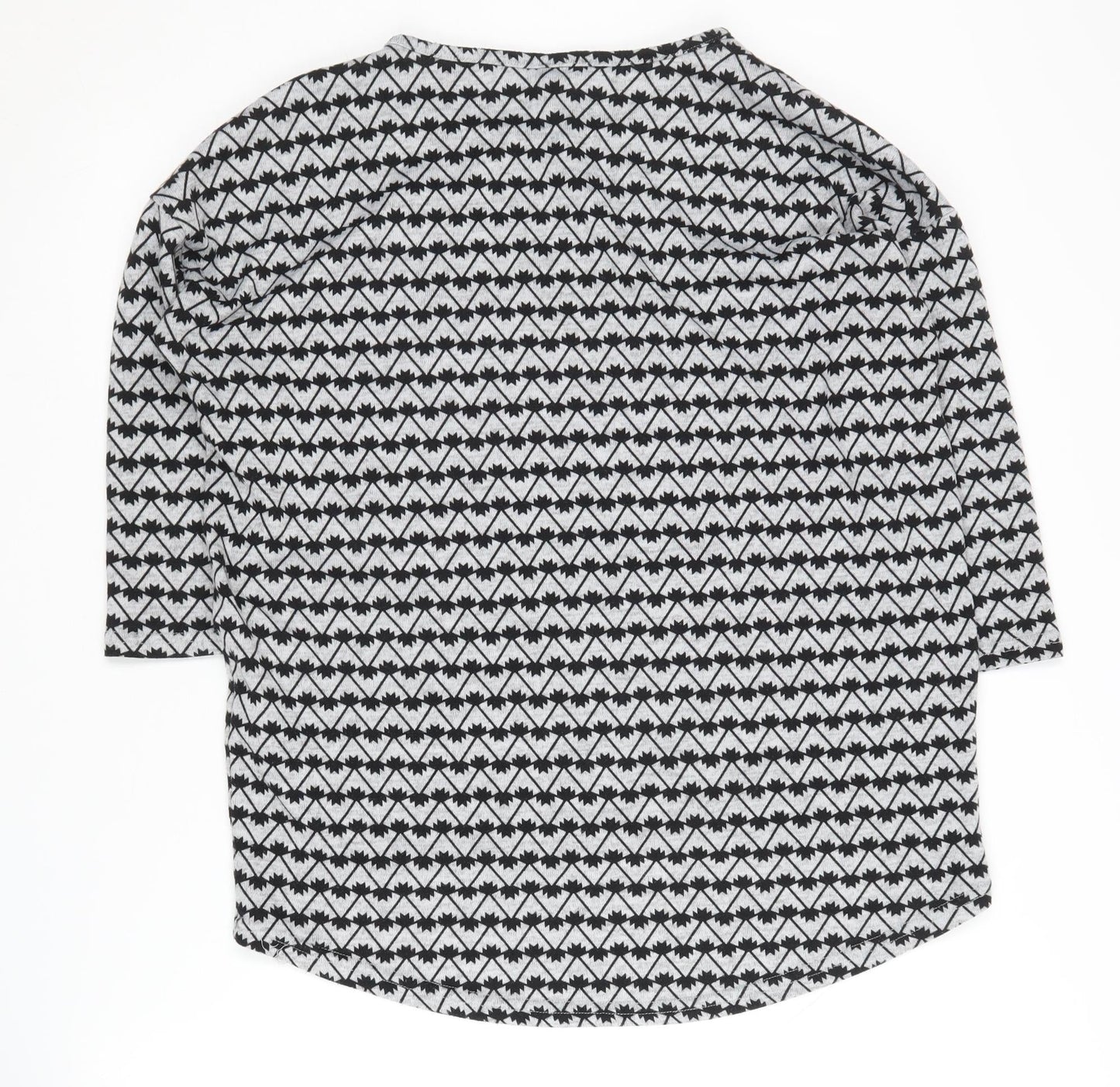 Vero Moda Women's Black Geometric Pullover Jumper M
