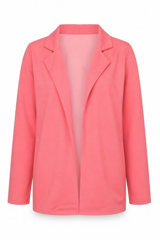 Boohoo Women's Pink Blazer Size 12 Notch Lapel