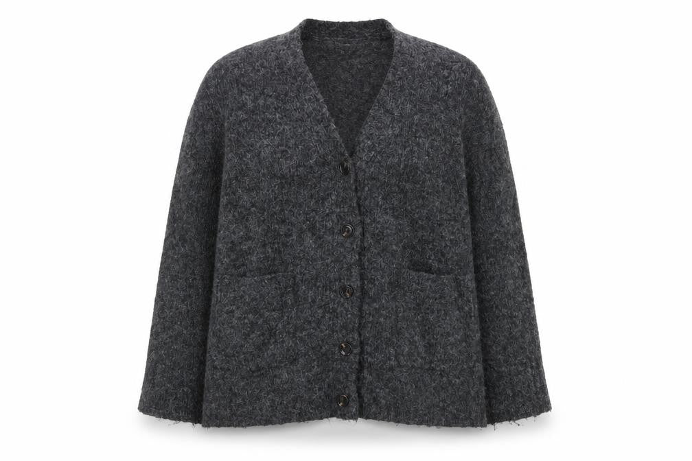 Karen by Simonsen Women's Grey Cardigan - Size M