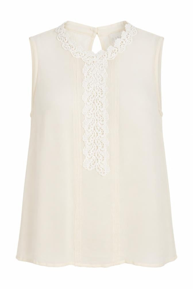 Reiss Women's Ivory Silk Blouse Size 8 Lined