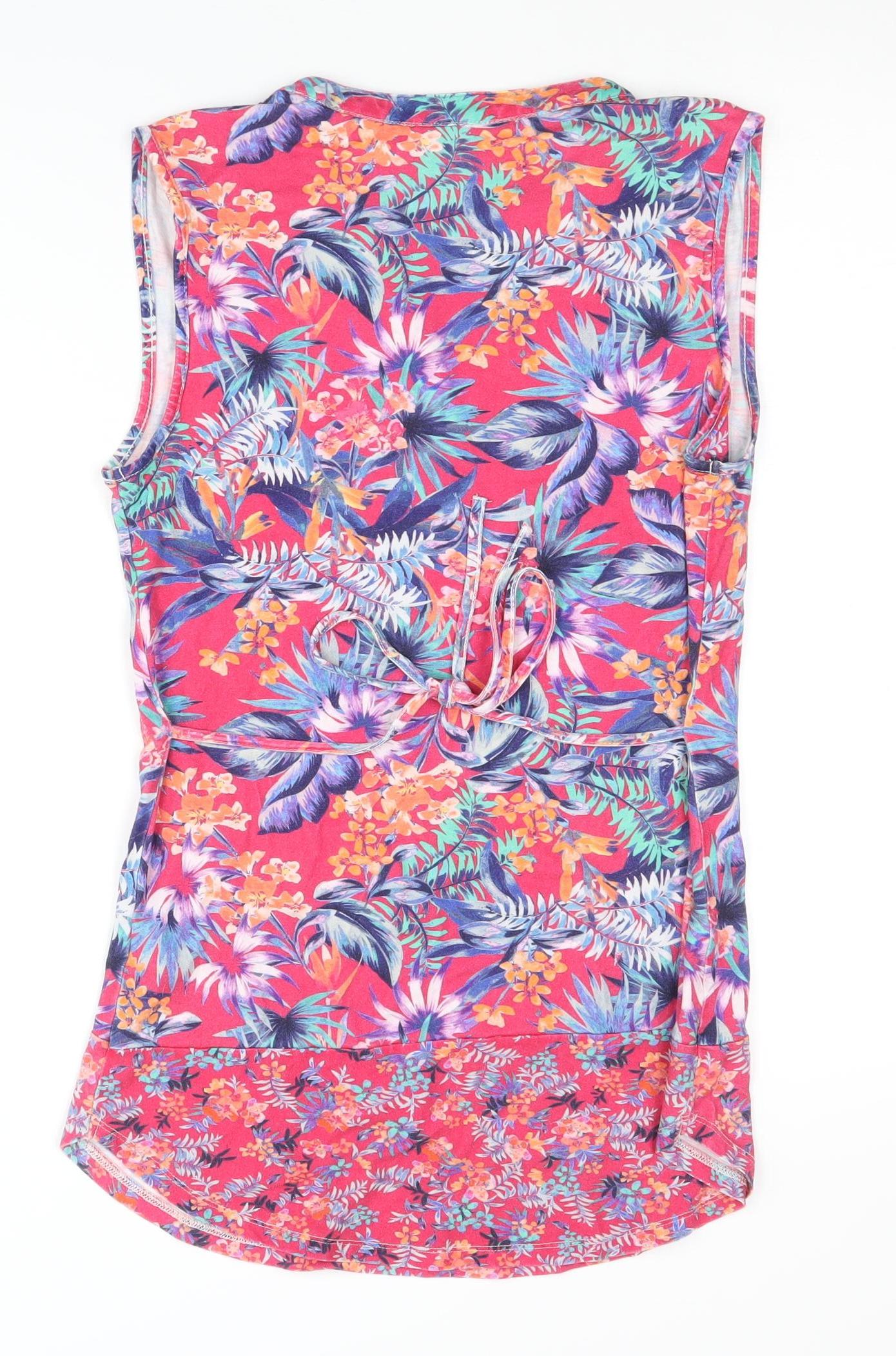 Marks and Spencer Floral Sleeveless Blouse Size 8