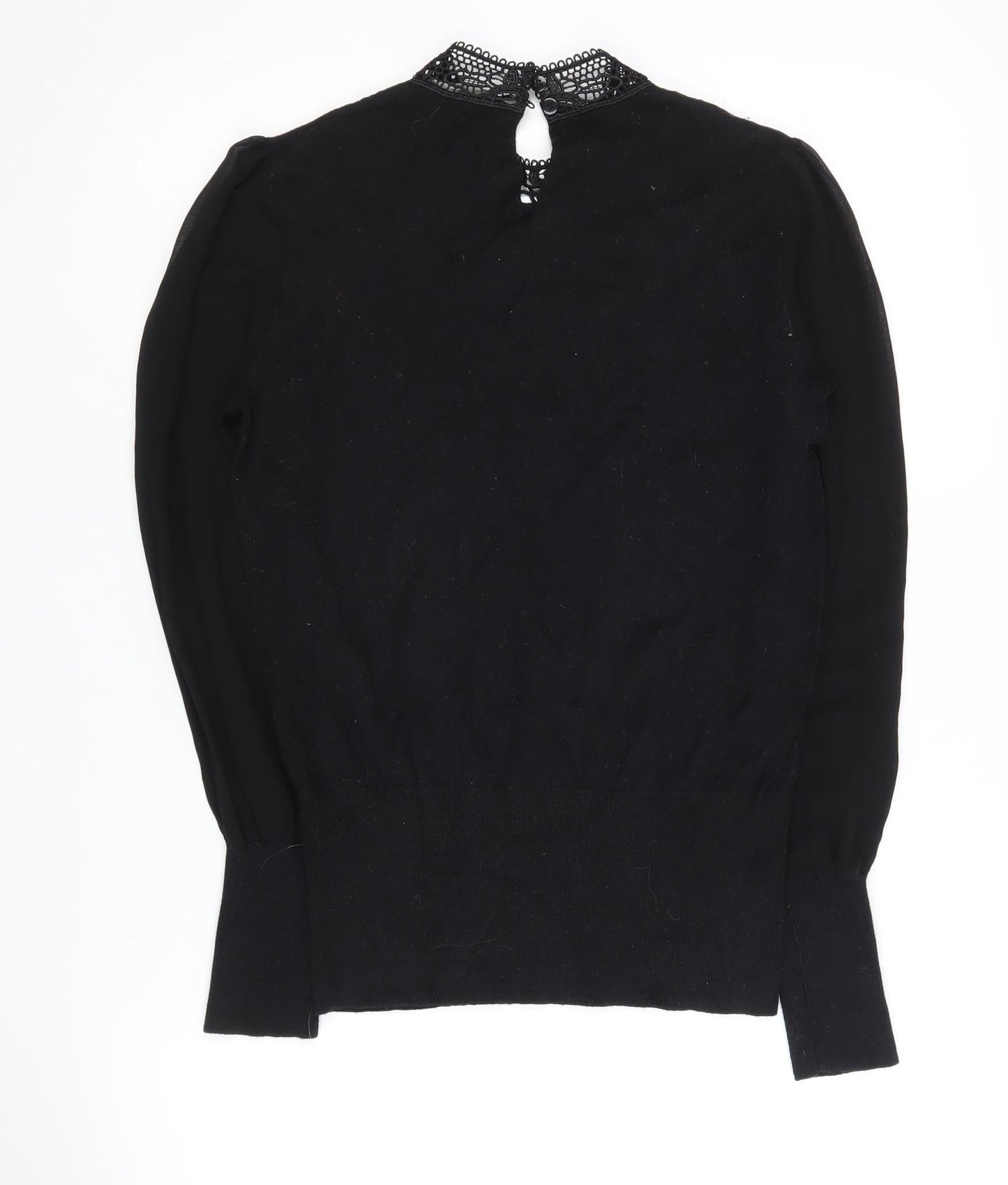 Oasis Women's Black High Neck Pullover Jumper - Size M