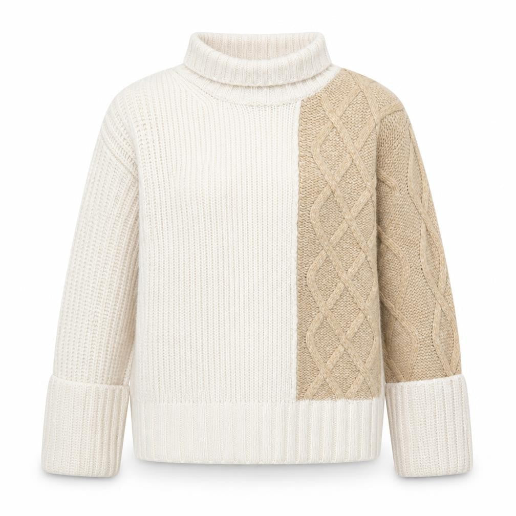 Marks & Spencer Women's Beige Roll Neck Jumper S